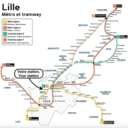Centre - 2br In The Heart Of Lille! * ליל